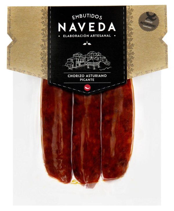 Chorizo Asturiano Picante 3 unidades