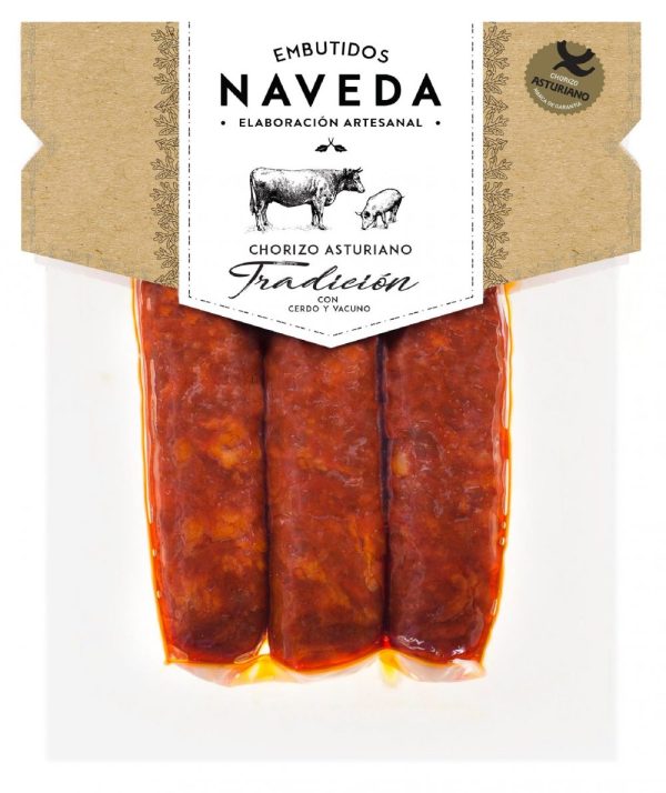 Chorizo Asturiano Tradición 3 unidades