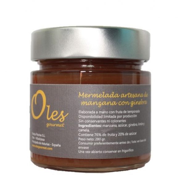 Mermelada manzana con ginebra 280 g