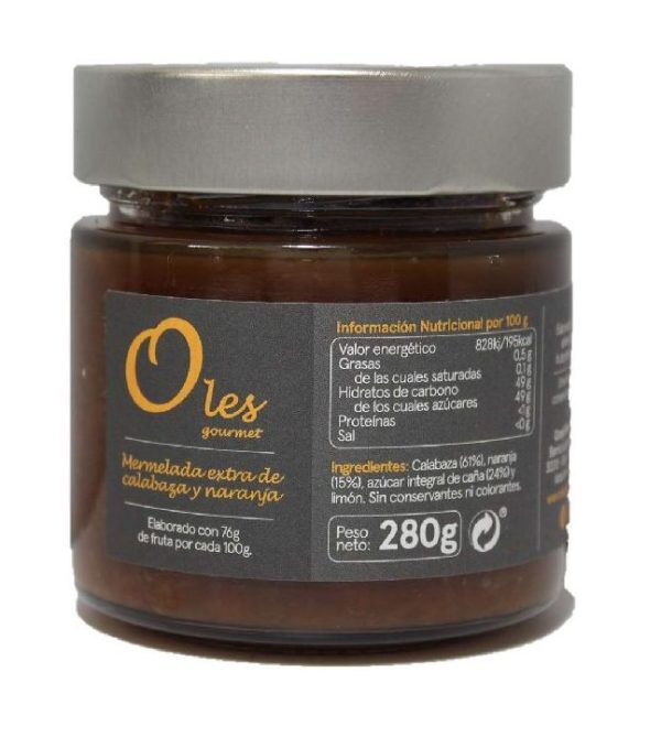 Mermelada de calabaza y naranja 280 g