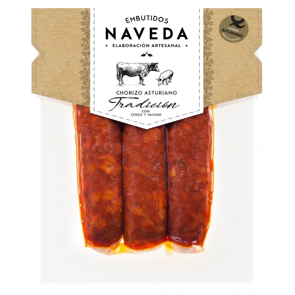 Chorizo Asturiano Tradición 3 unidades