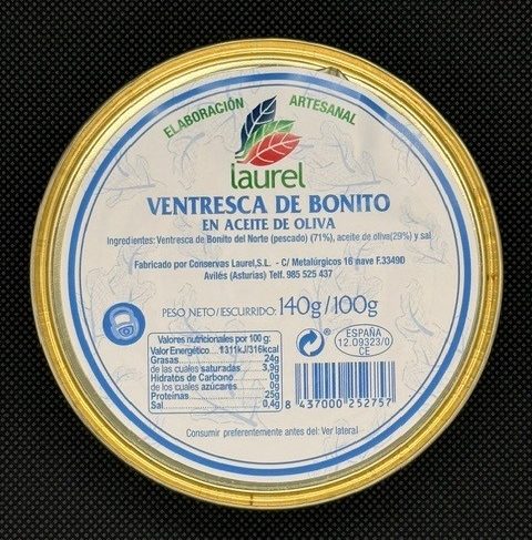 Ventresca de bonito en aceite de oliva