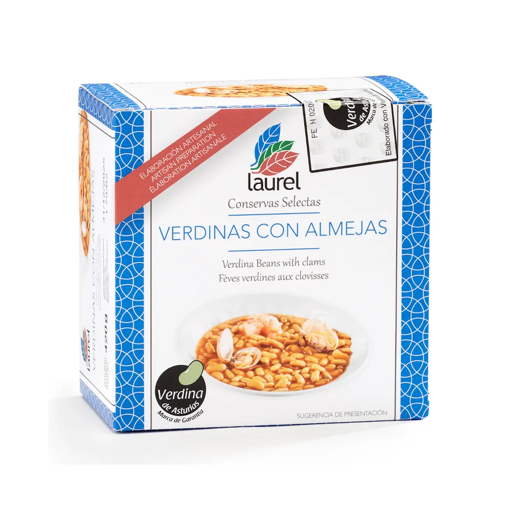 Verdinas con almejas